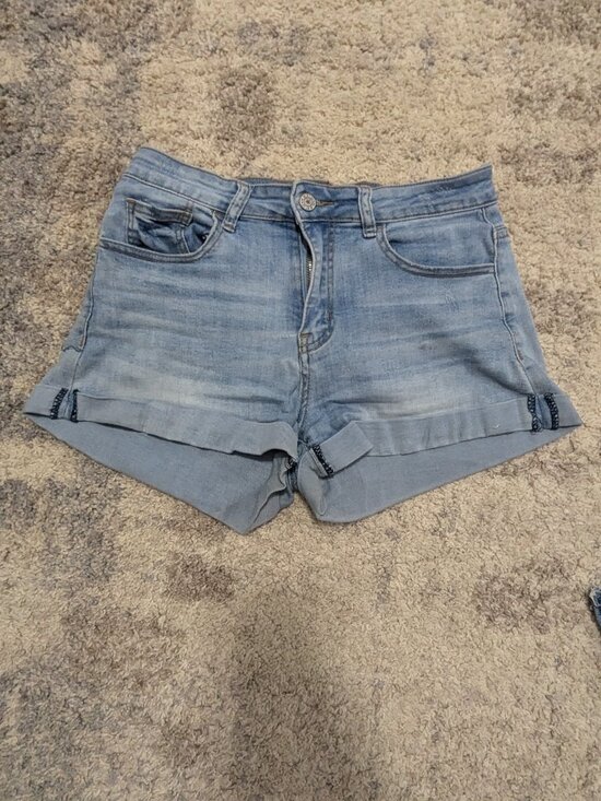 Pants - Light Blue Denim Shorts